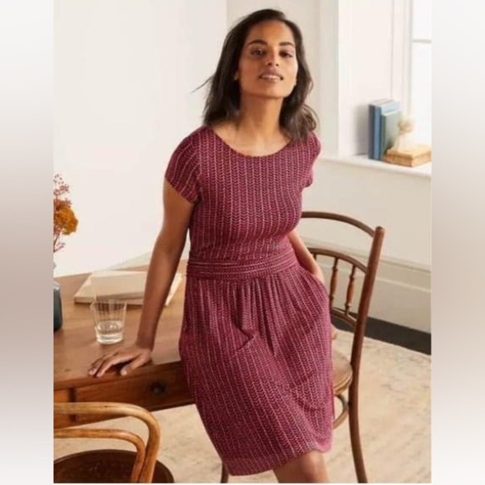 Boden Amelie Print Jersey Dress